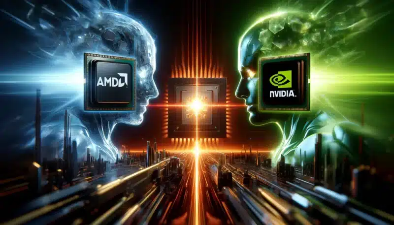 Puces IA AMD Rivalité AMD Nvidia Nouveaux processeurs IA