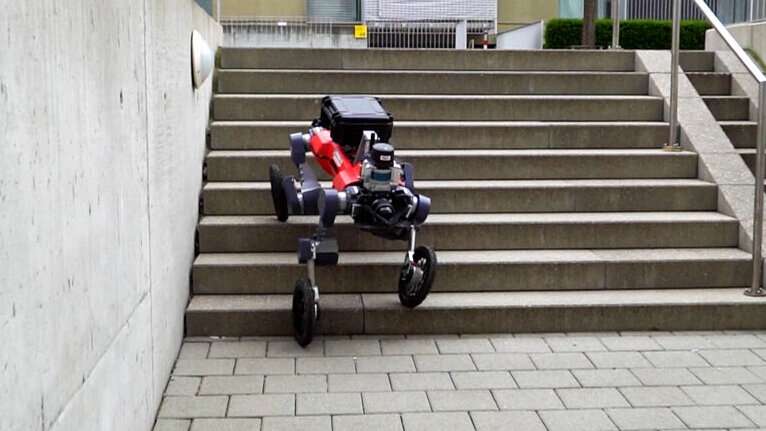 Robot autonome roue-jambe Livraison autonome