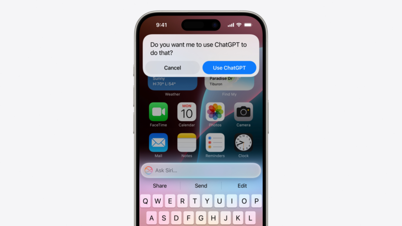 Siri amélioré Intégration ChatGPT Outils AI